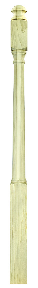 3"x48" Mushroom Top Square Base Newel (4040MT48)