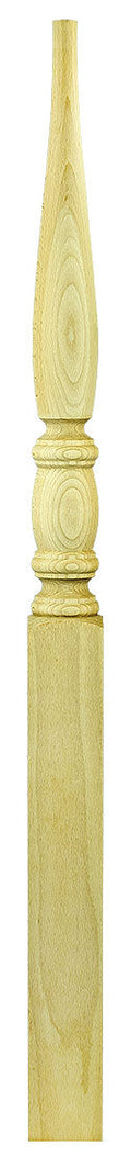 3"x44" Dowel Top Square Base Stabilizer Newel (953PT44)