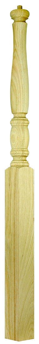 3"x44" Dowel Top Square Base Stabilizer Newel (953PT44)