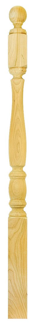 3"x54" Ball Top Square Base Newel (955BT54)