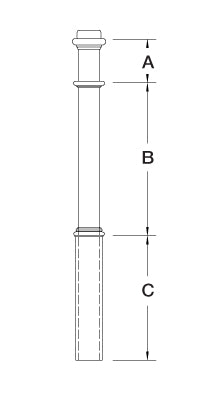 Box Newels ⋅ 960 / 961 ⋅ 4-1/2" ⋅ Plain with Pedestal