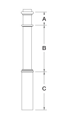 Box Newels ⋅ 991RSP ⋅ 6-1/4" ⋅ Raised Panel