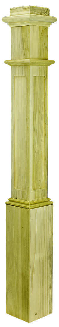 Box Newels ⋅ 991TFP ⋅ 6-1/4" ⋅ Traditional Flat Panel