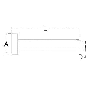 Dome (Hand Swage) For 1/8' Cable #316 Stainless Steel (DOMEHS18)