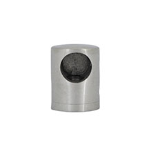 Flat Back Bar Holder Ending For 1/2' Round Stainless 304 Satin Rh (SS902)