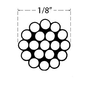 Stainless Steel • Stealth Cable Components • 1/8" Cable