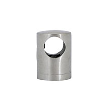 Flat Back Bar Holder Thru For 1/2' Round Stainless 304 Satin (SS901)