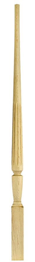 2015 Fluted Wood Baluster ⋅ Stockbridge ⋅ Pin Top ⋅ 1-3/4" Square Base
