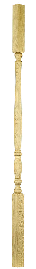 910 Wood Baluster ⋅ Bordeaux ⋅ Square Top ⋅ 1-1/4" Square Base