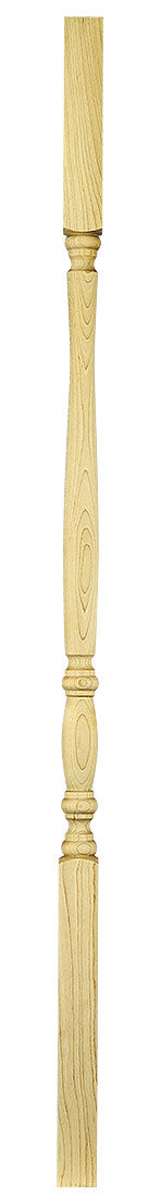 910 Wood Baluster ⋅ Bordeaux ⋅ Square Top ⋅ 1-1/4" Square Base